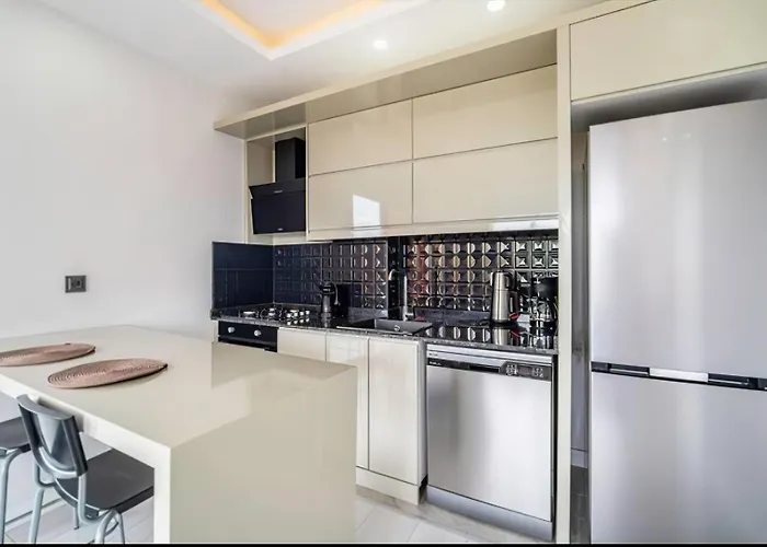 公寓 Havalimani Manzarali Lux Aksu (Antalya)